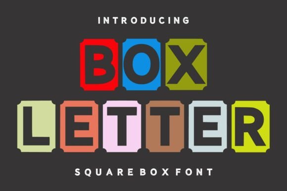 Box Letter Font: A Geometric Playground for Bold Design