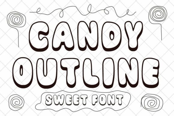 Candy Outline: The Sweetest Font for Playful Design