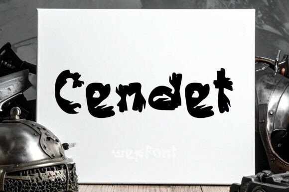 Cendet Font: Mastering the Raw Brush Display Typeface