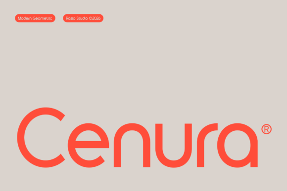 Cenura: The Geometric Sans Serif for Modern Brands