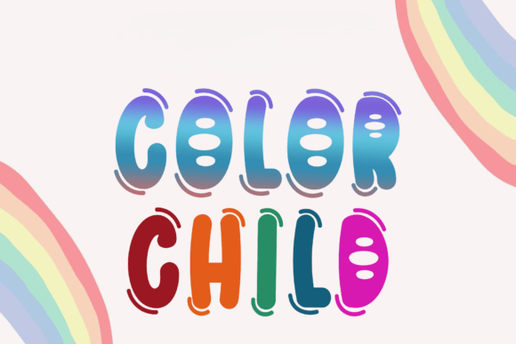 Color Child: A Font Bursting with Joyful Energy