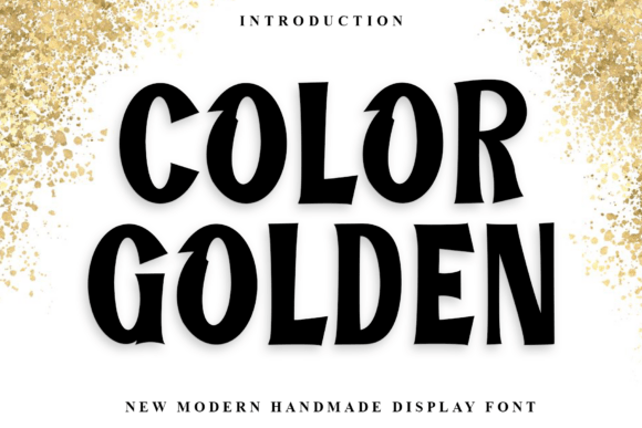 Color Golden: A Bold Display Font for Modern Designers