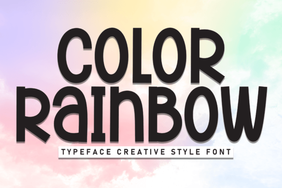 Color Rainbow: A Handwritten Font for Whimsical Designs