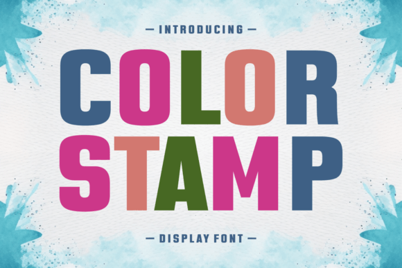 Color Stamp: A Bold Display Font with Whimsical Charm