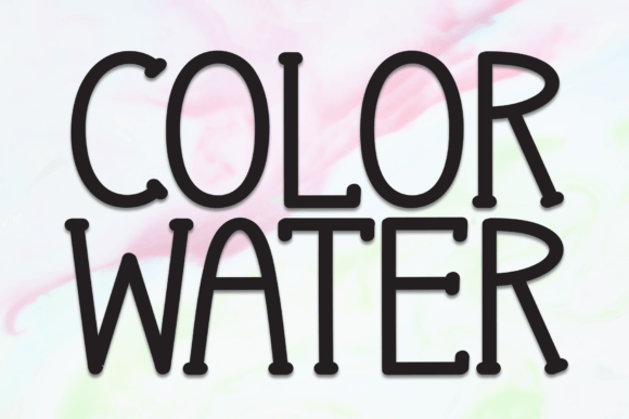 Color Water: A Handwritten Font with Real Personality