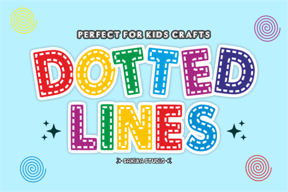 Dotted Lines: A Playful Font for Engaging Children's Designs