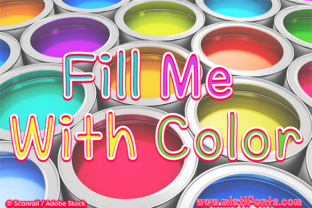 Fill Me with Color: A Playful Outline Font for Creative Projects