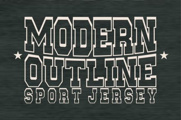 Modern Outline: The Athletic Typeface for Bold Design