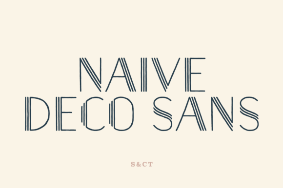 Naive Deco Sans: A Creative Font with Handmade Charm