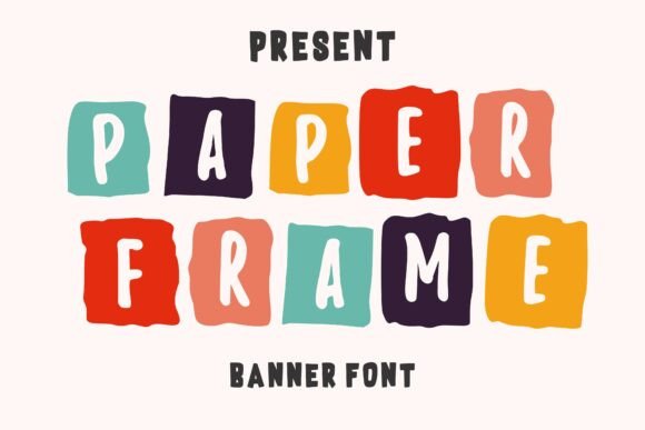 Paper Frame: A Playful Typeface for Creative Projects