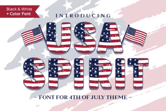 Unleash American Pride with the Usa Spirit Typeface