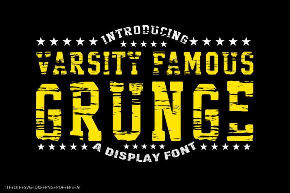 Varsity Famous Grunge: Injecting Vibrant Personality into Your Designs