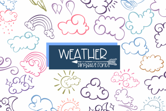 Weather: A Hand-Drawn Dingbat Font for Playful Design